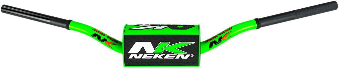 R00133C-GRB - Neken Radical Design Fat Bar Handlebars - 110mm Rise - Green/ Black