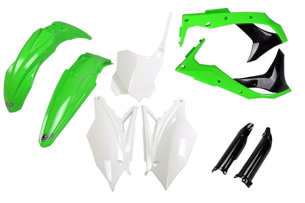 KAKIT224F@999 - UFO Full Plastics Kit - Kawasaki KXF250 2017 - OEM