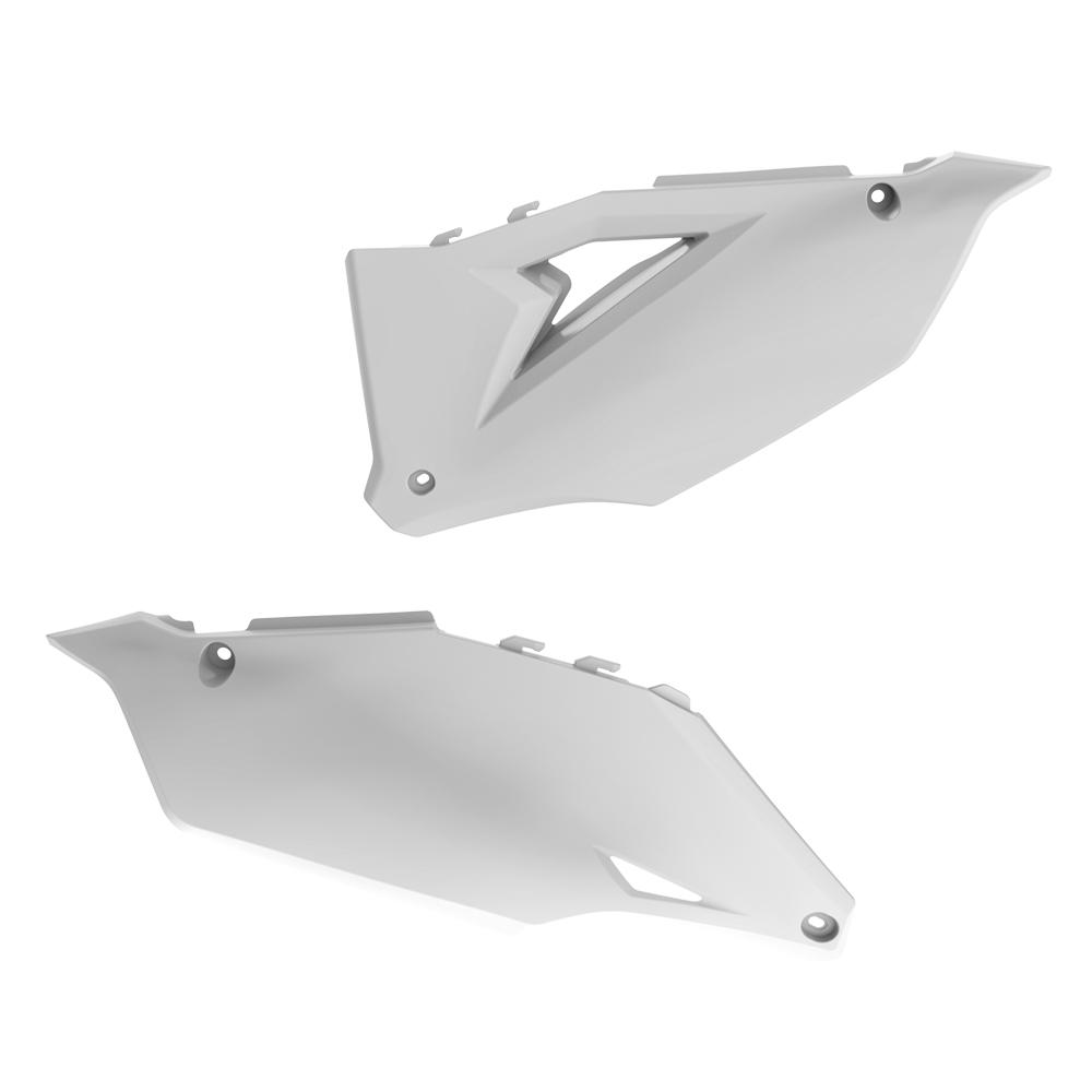 Polisport White Side Panels - Kawasaki Kxf250 2021-23, Kxf450 2019-23