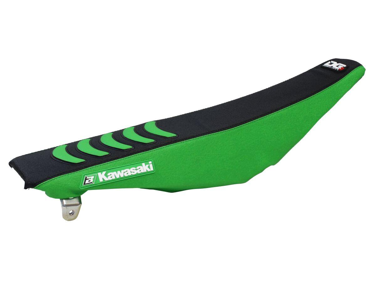 Blackbird Green/Black 1431H - Double Grip 3 Seat Cover - Kawasaki Kxf250 2013-20, Kxf450 2012-18