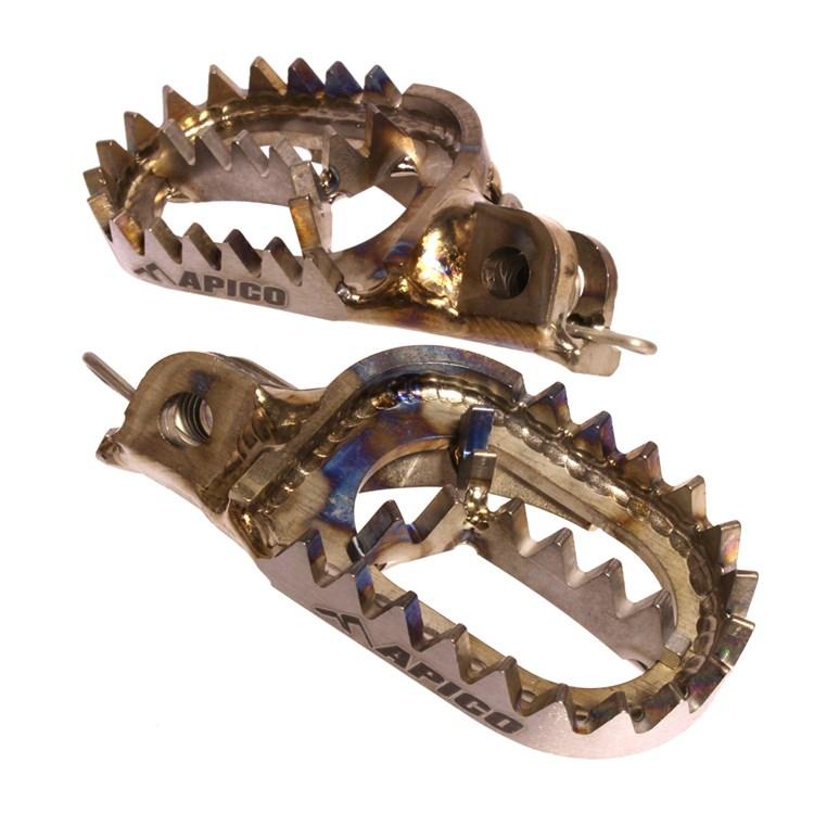 FPTI KTM - Apico Titanium Foot Pegs - KTM/Husqvarna SX/TC 50/65 Up To 2022, SX/SXF/FC Up To 2015, EXC/EXC-F/FE Up To 2016