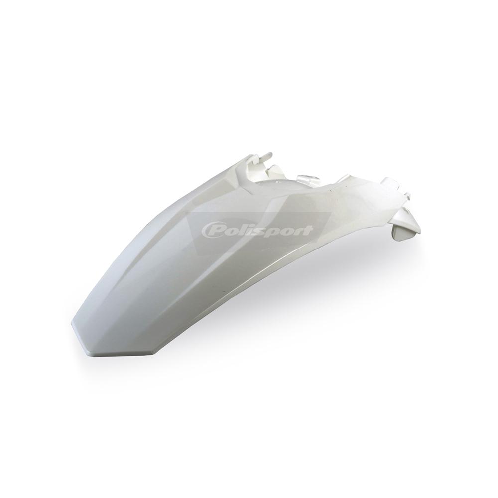 Polisport White Rear Fender - Ktm Sx/Sxf/Xc/Xc-F 2011-15, Sx250 2016, Exc/Exc-F 2012-16