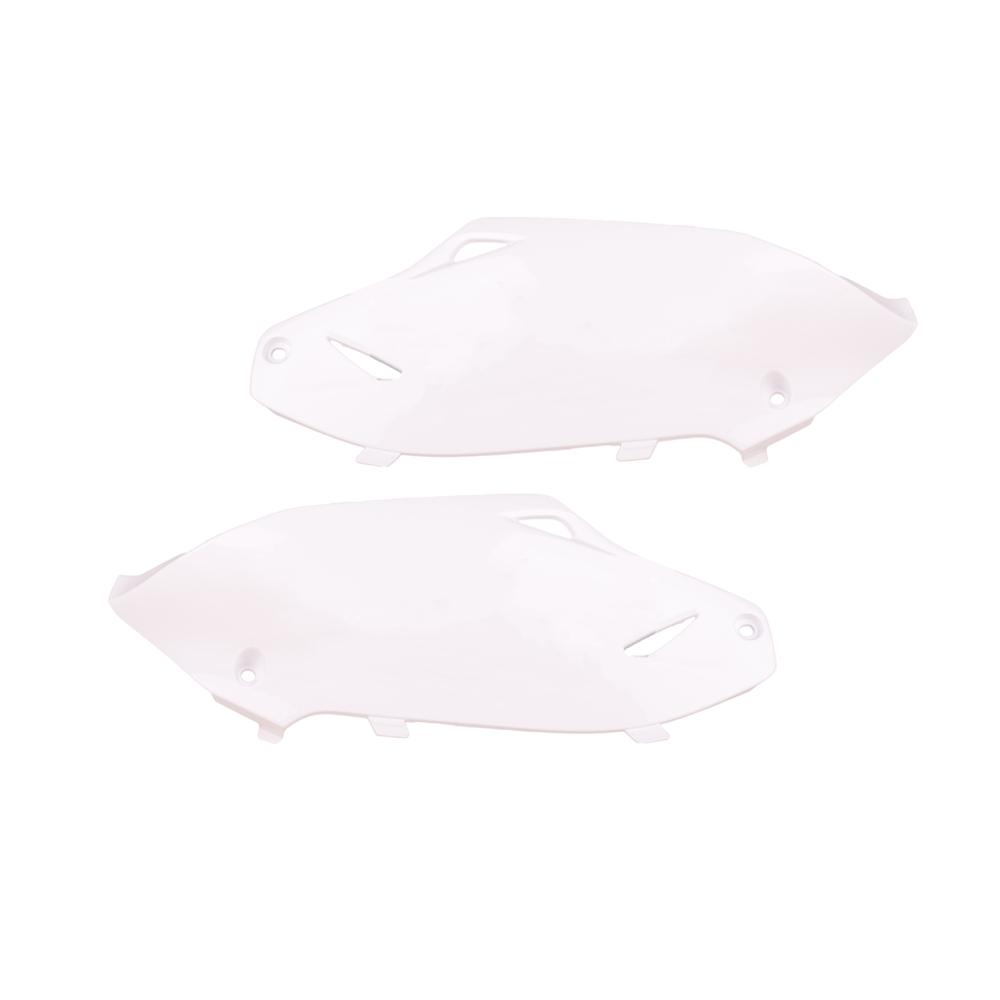 Polisport White Side Panels - Kawasaki Kxf250 2013-16, Kxf450 2012-15