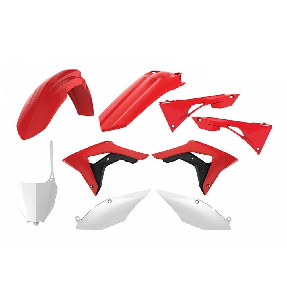 Polisport Full Plastics Kit - Honda CRF250R 2018-21, CRF450R 2017-20 - OEM (Red/White)
