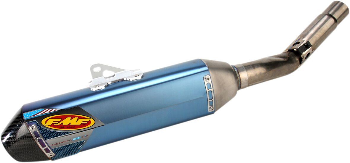 042286 - FMF Factory 4.1 RCT Slip-On Titanium/ Carbon Silencer For Blue For Kawasaki KXF450 2012-15