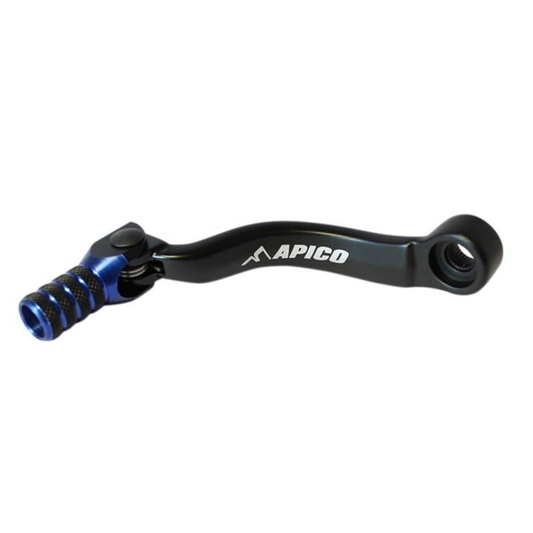 Apico Black/Blue Elite Gear Pedal - Ktm Sx85/Tc85 2018-22, Sx/Xc-W/Tpi 125-150 & Husqvarna Tc/Te/Tx/125-150 2017-22