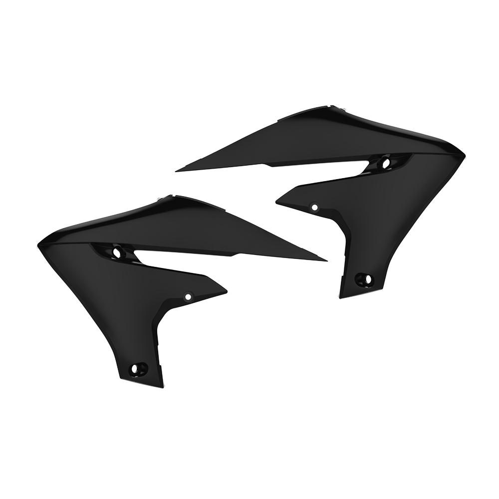 Polisport Black Radiator Scoops - Yamaha Yzf250 2019-23, Yzf450 2018-22, Yzf250x & Wrf250 2020-23, Yzf450x & Wrf450 2019-23