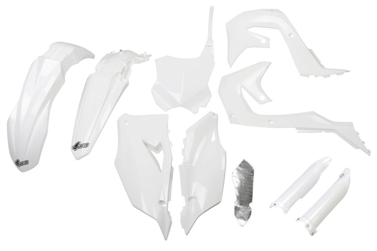 Ufo White Kakit227f@047 - Full Plastics Kit - Kawasaki Kxf450 2019-20