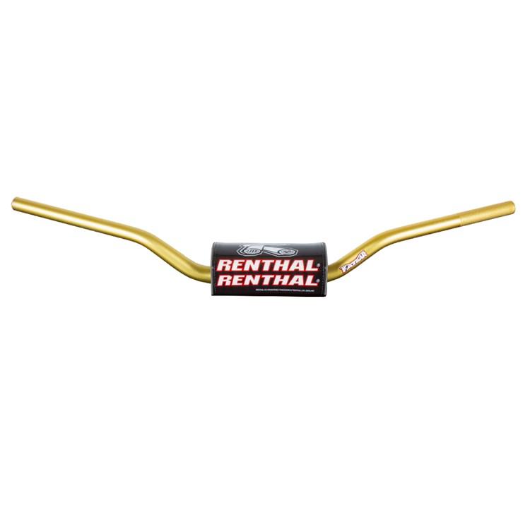 Renthal 609 RC High Bend Fat Bar Handlebars - Gold