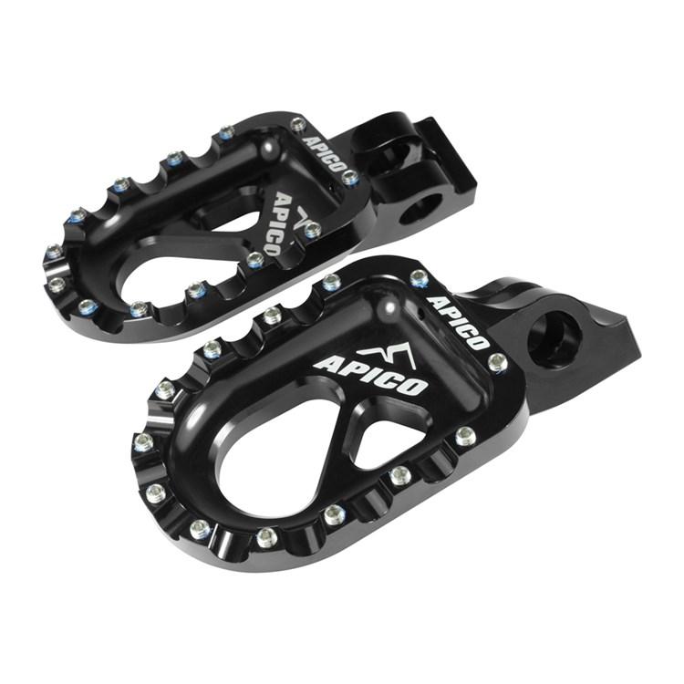 Apico Black Cnc Aluminium Trials Bike Foot Pegs