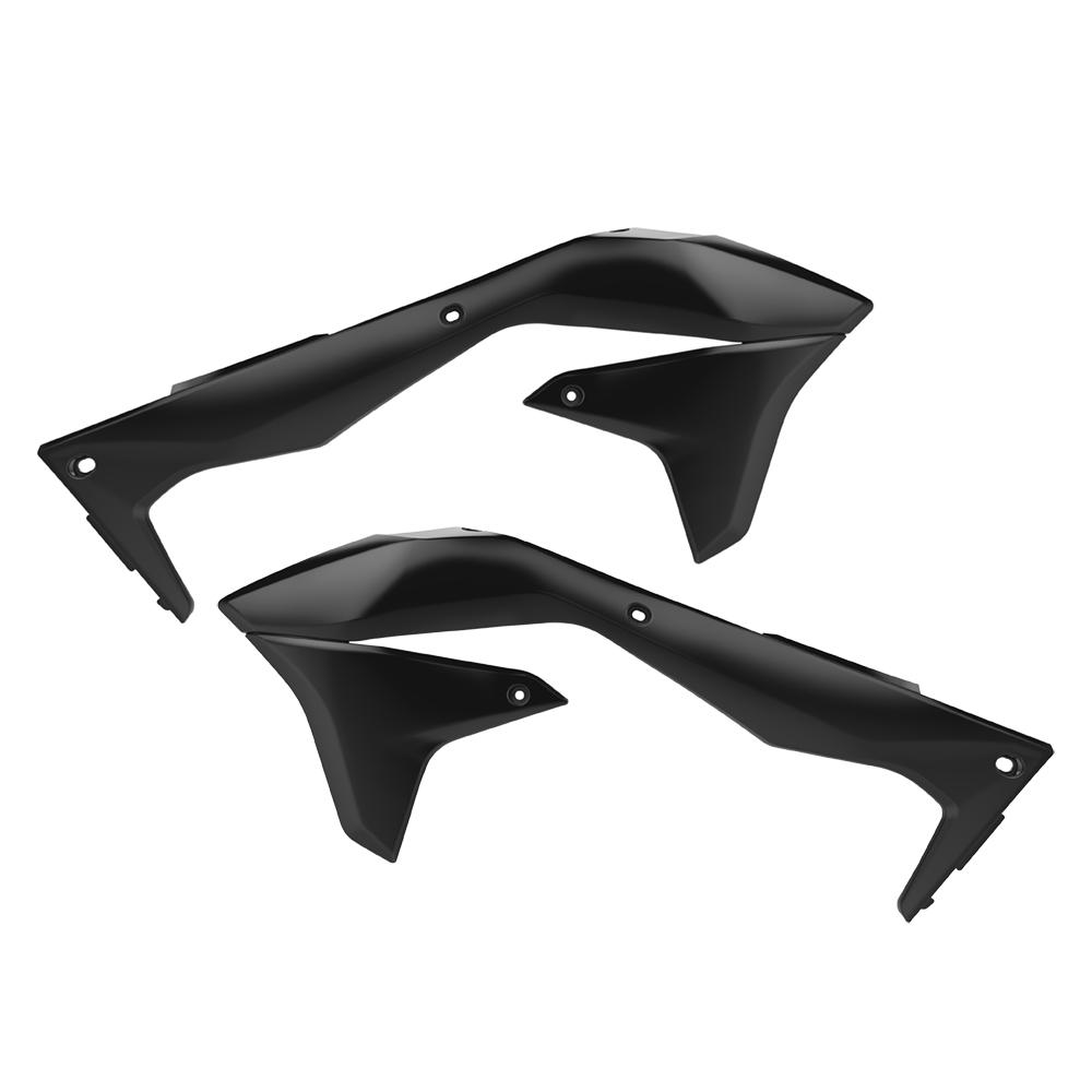 Polisport Black Radiator Scoops - Kawasaki Kxf450 2016-18