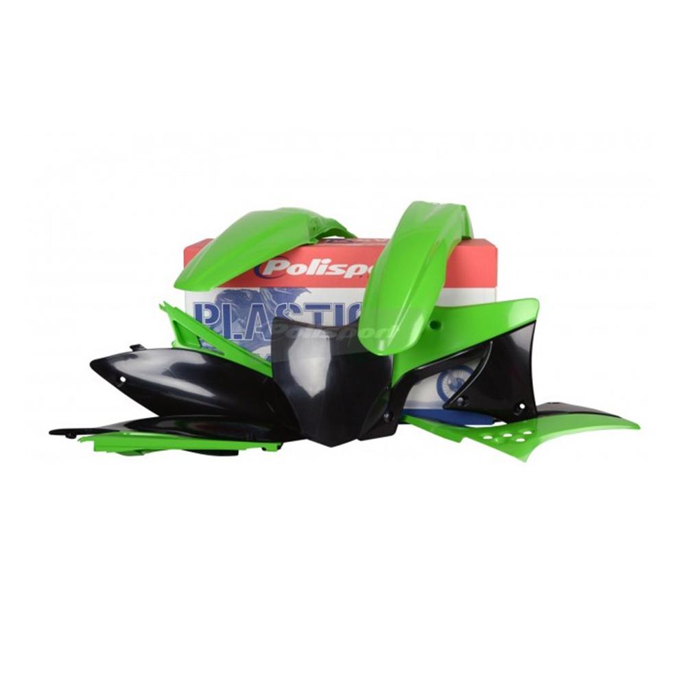 Polisport Full Plastics Kit - Kawasaki Kxf250 2009-12 - Oem '10/11