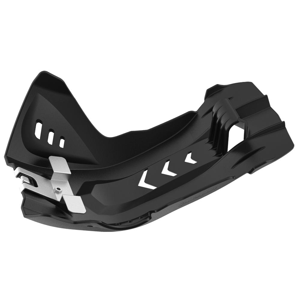 Polisport Black Skid Plate - Ktm/Husqvarna/Gas Gas Sx-F/Fc/Mc-F 250/350 2016-22, Sxf/Fc 450 2019-22, Exc-F/Fe/Ec-F 250/350 2017-23