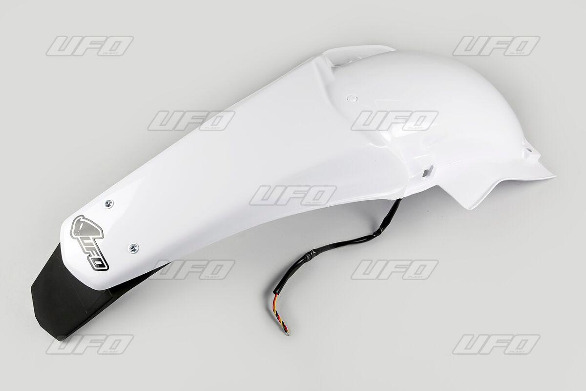Ufo Light/White Ya03891#046 - Enduro Rear Fender With Tail - Yamaha Wrf 250/450 2003-06