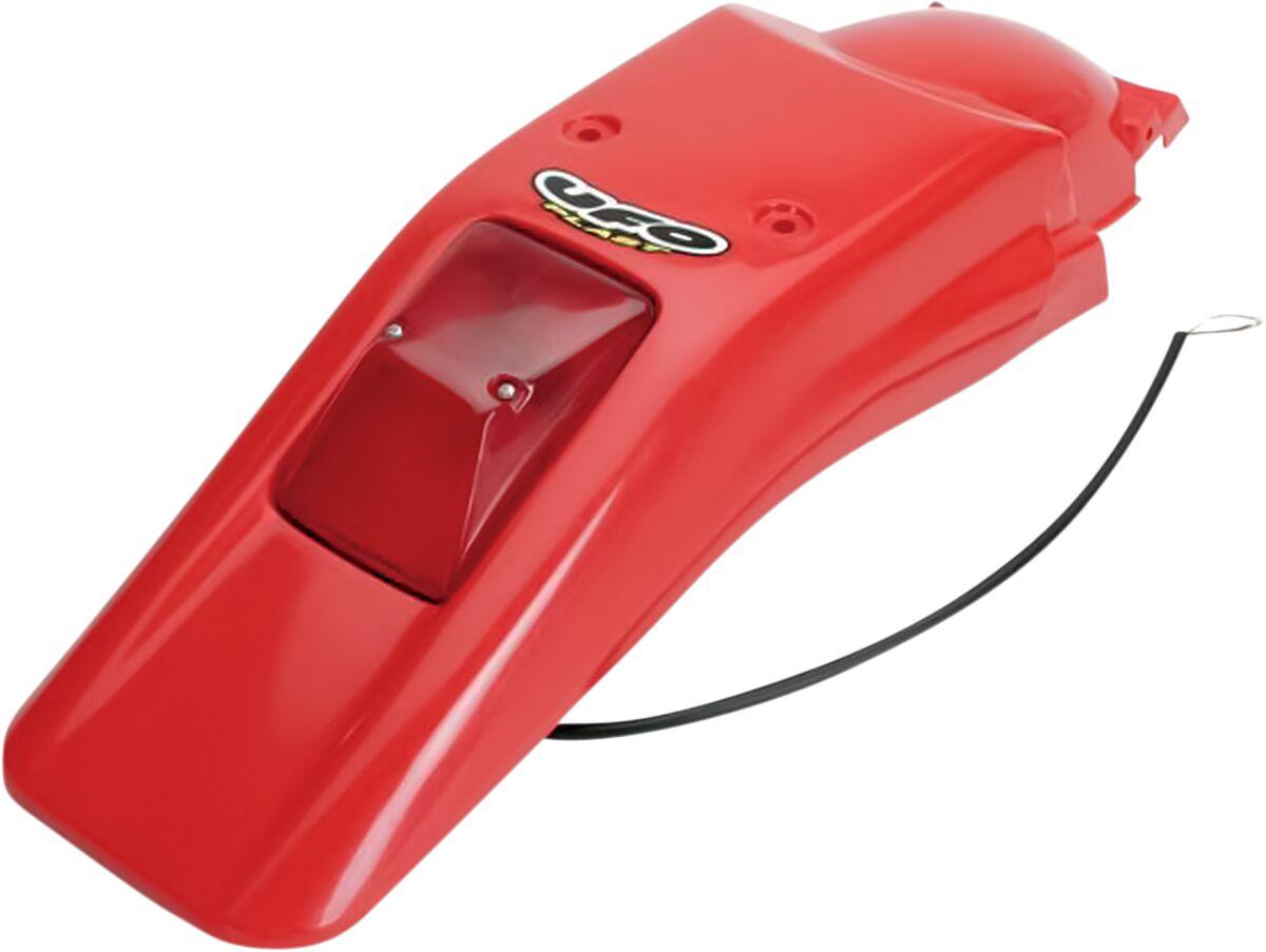 Ufo Light/Red Ho03611#069 - Enduro Rear Fender With Tail - Honda Xr250 1996-2004, Xr400r 1996-2002