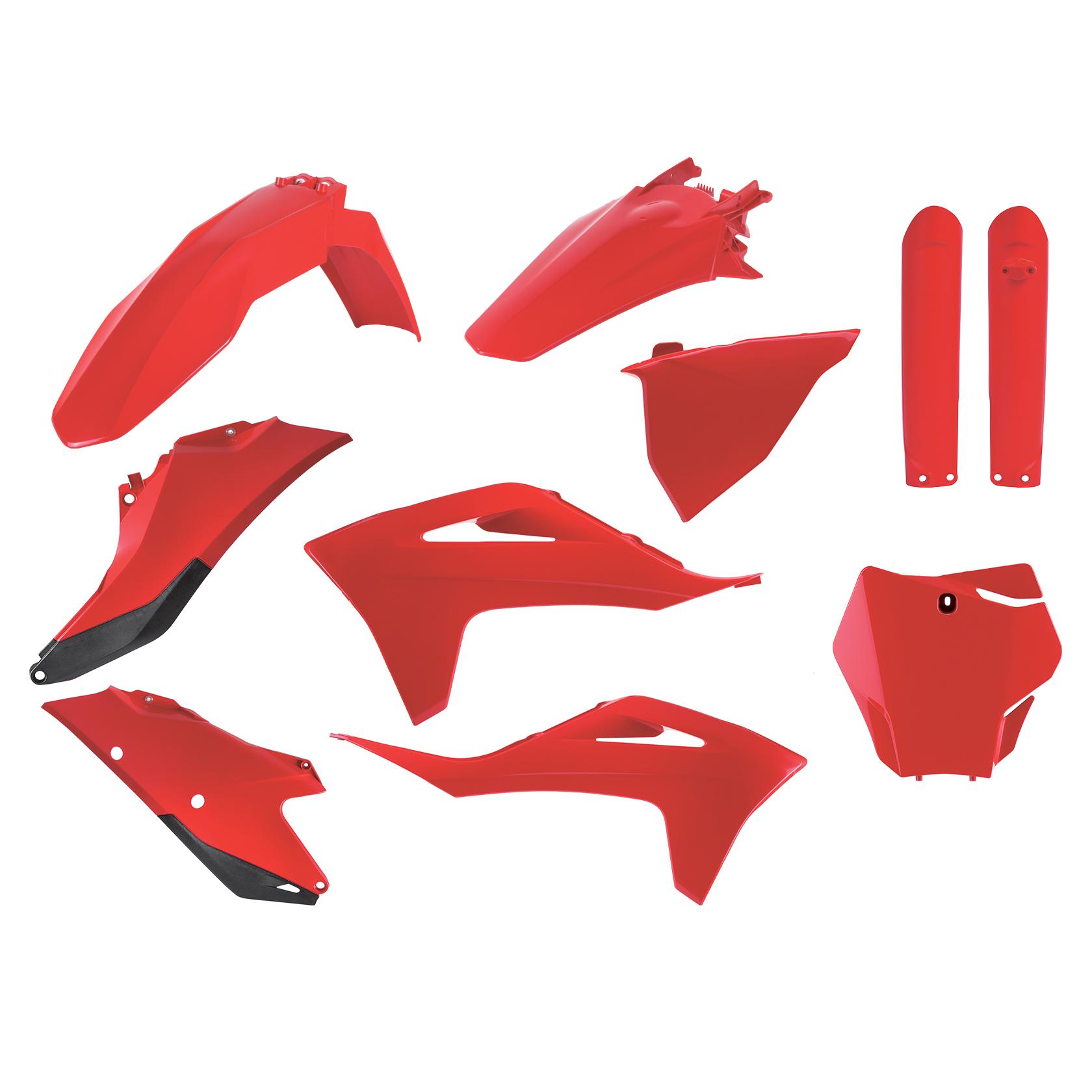 Polisport Red Full Plastics Kit - Gas Gas Mc125 & Mc250f 2021-23 - Oem (Red)