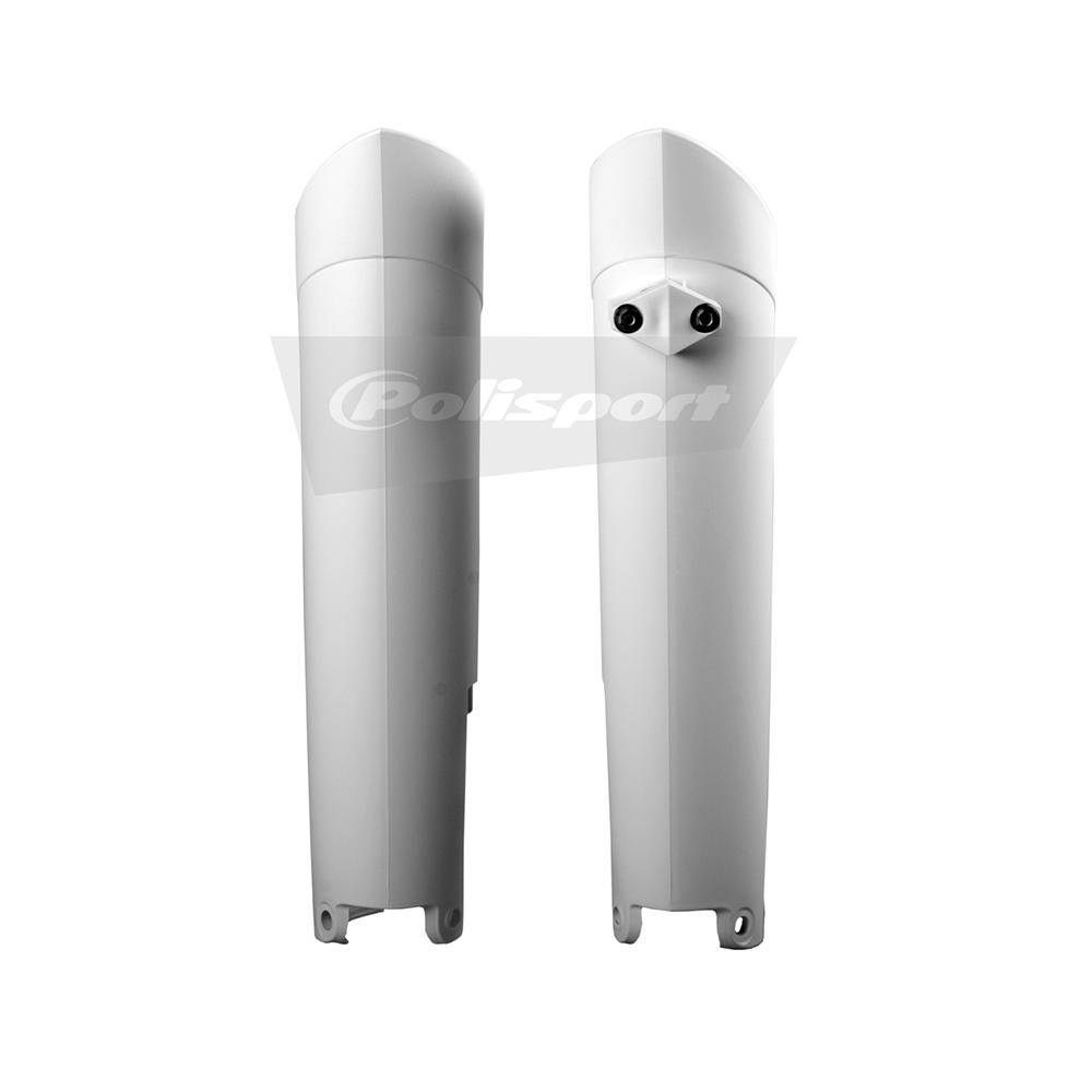 Polisport White Forks Guards - Ktm Sx 2008-14, Exc 2008-15
