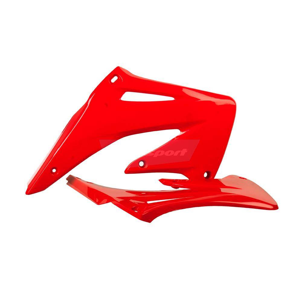 Polisport Red Radiator Scoops - Honda Crf450r 2002-04