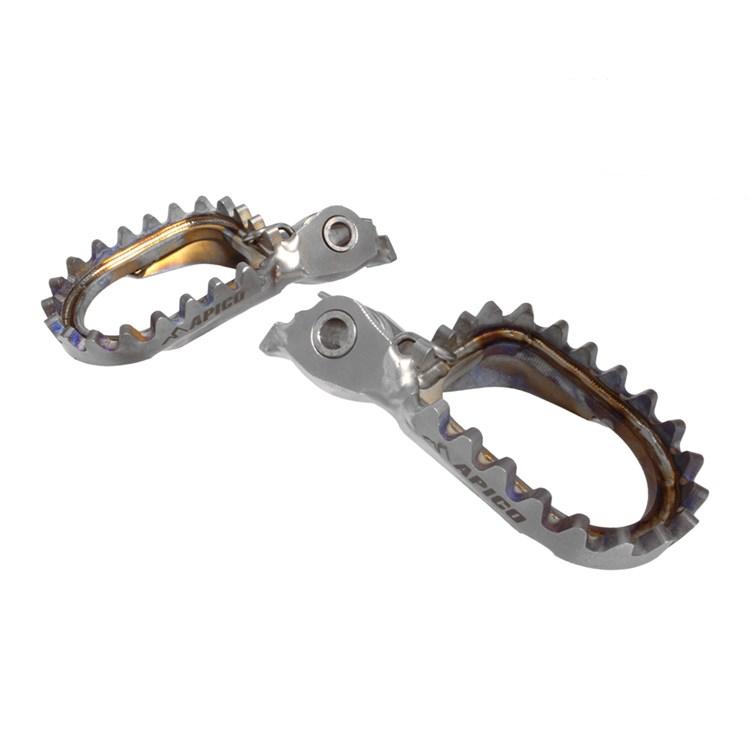 Apico Titanium Universal Trials Foot Pegs - Fit Montesa, Beta, Gas Gas, Sherco Etc.