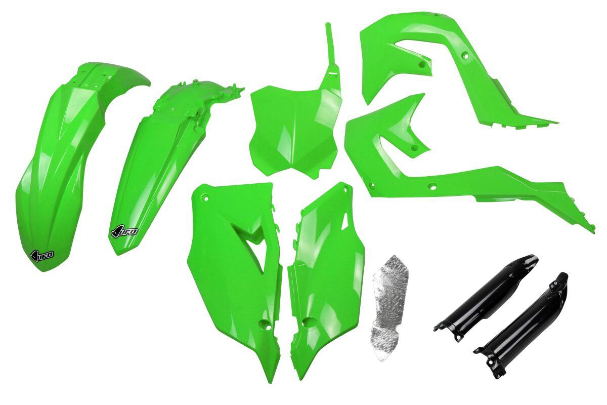 Ufo Green Kakit227f@999A - Full Plastics Kit - Kawasaki Kxf450 2019-20