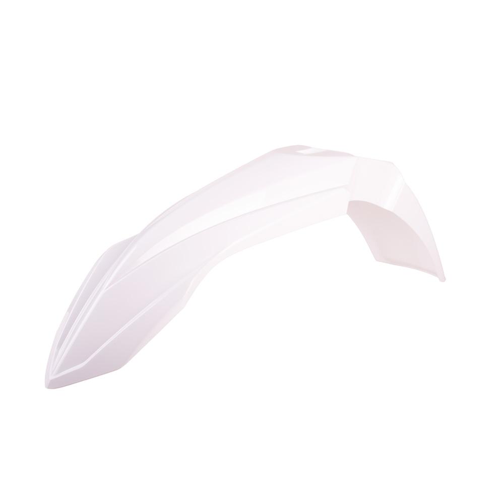 Polisport White Front Fender - Yamaha Yz 125/250 2015-21, Yzf250 2010-18, Yzf450 2010-17, Yzfx & Wrf2502015-19, Wrf450 2012-18