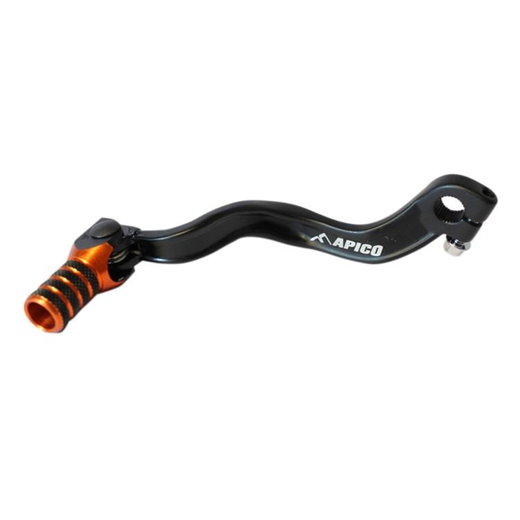 Apico Elite Gear Pedal - KTM SX65 2001-08, Beta Evo/Rev 80 2003-22 - Black/ Orange