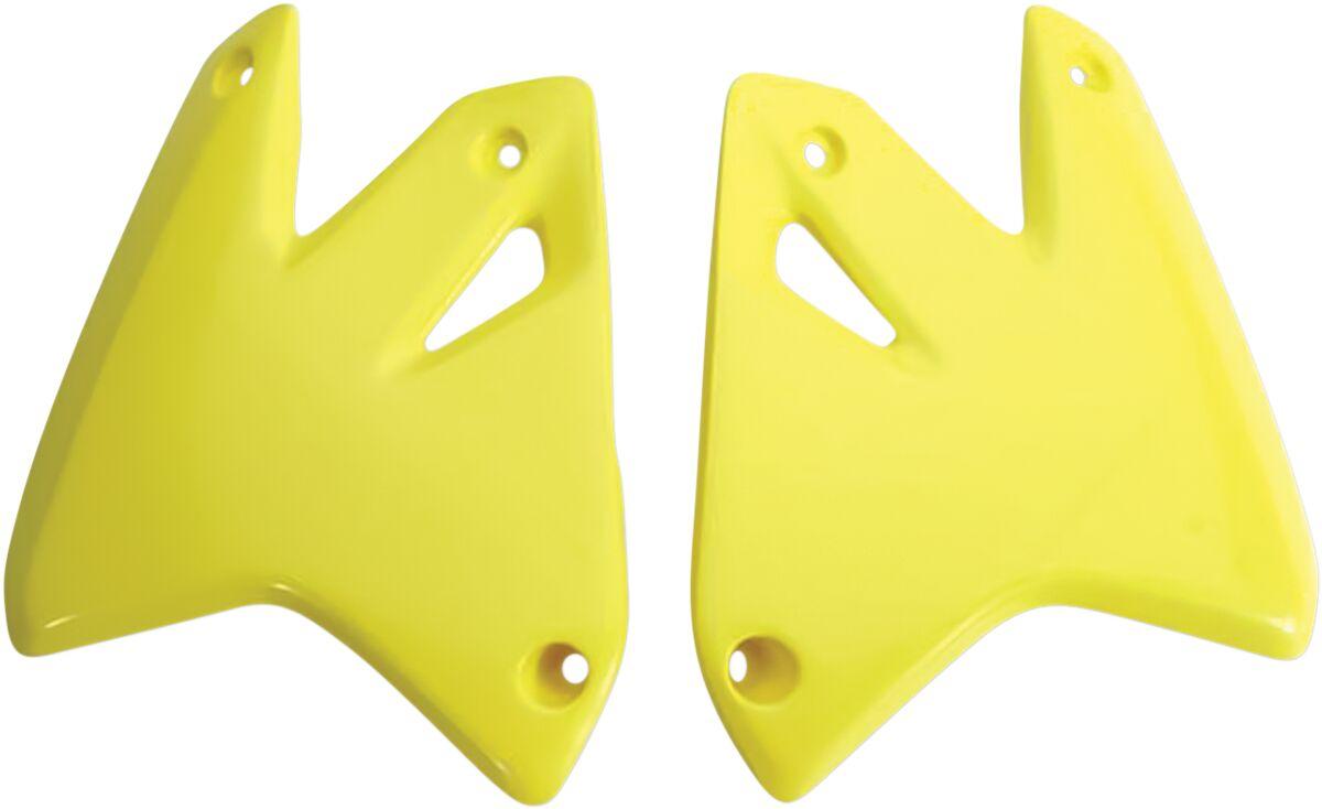 SU03978#102 - UFO Radiator Scoops - Suzuki DRZ400 2000-06 - Yellow