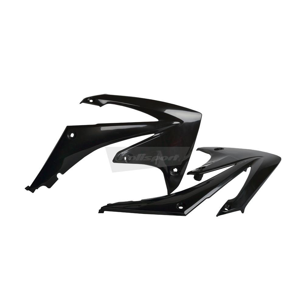 Polisport Black Radiator Scoops - Honda Crf250r 2010-13, Crf450r 2009-12