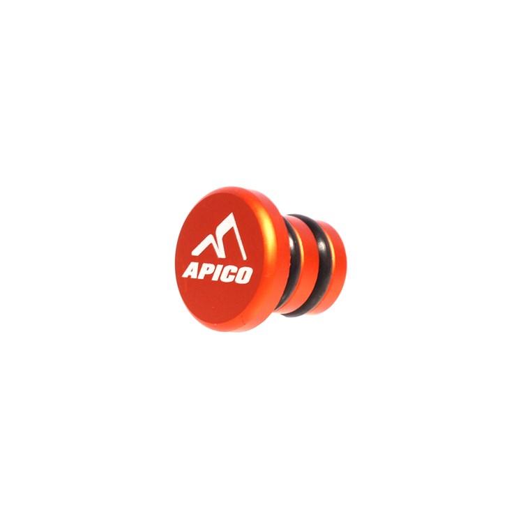Apico Orange Cnc Gear Pedal Tip End Cap - Aluminium