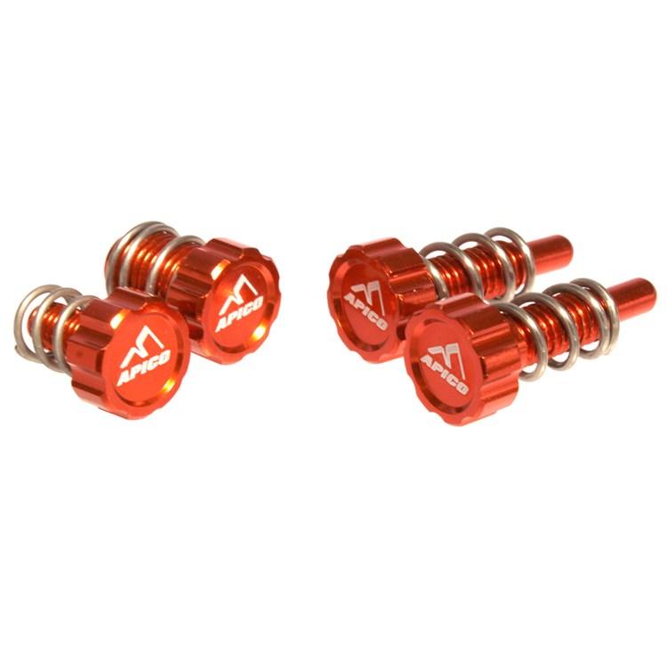 Apico Orange Brake & Clutch Master Cylinder Adjuster Set To Fit Ajp & Braktec