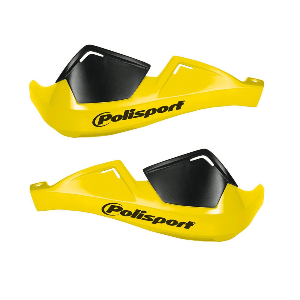 Polisport Yellow Evolution Integral Handguards With Mounting Kit