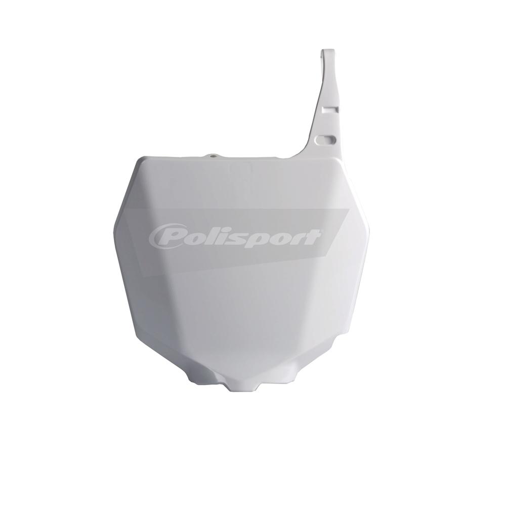 Polisport White Front Number Board - Suzuki Rm 125/250 2001-08, Rmz250 2007-09, Rmz450 2005-07