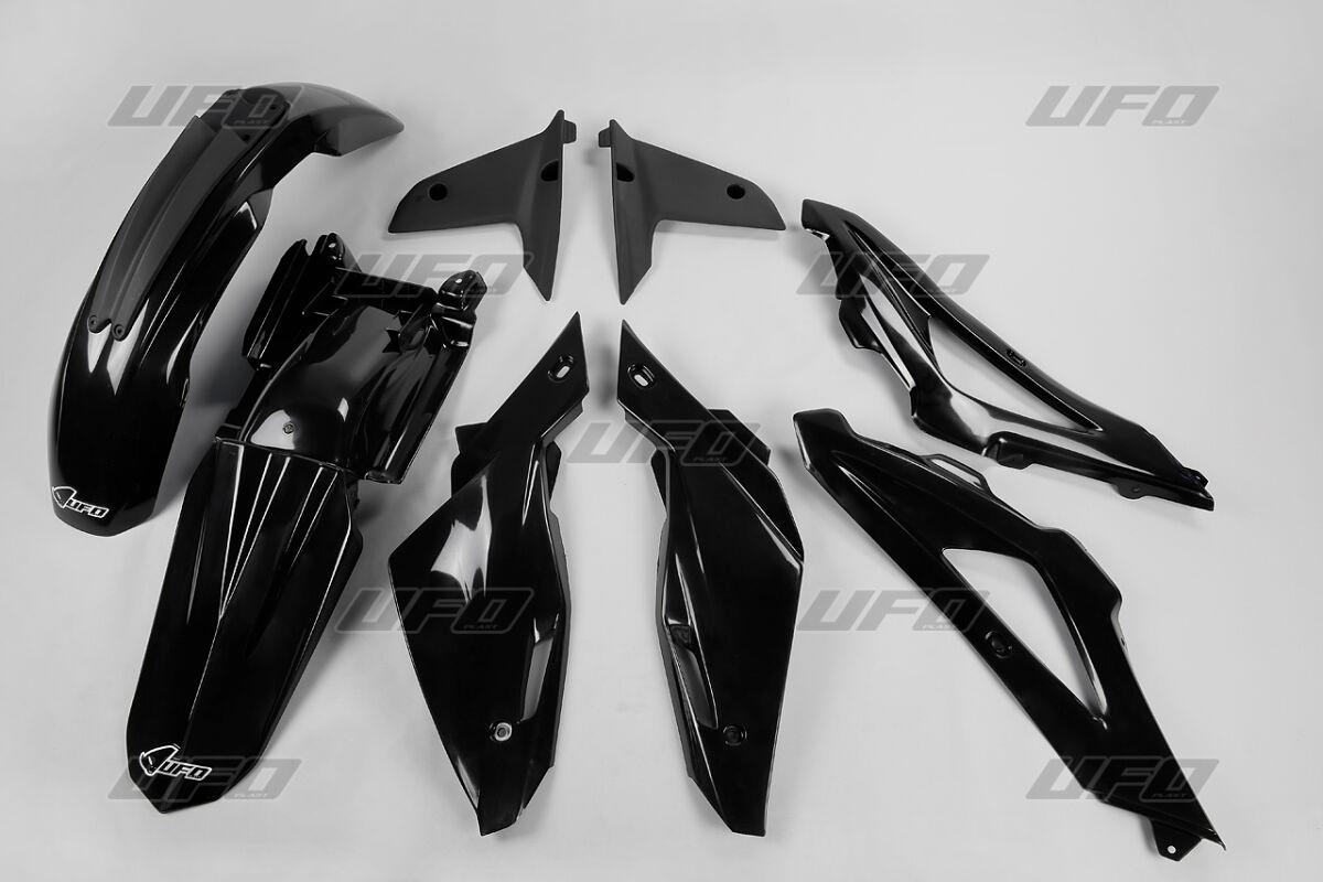 Ufo Black Hukit607@001 - Full Plastics Kit - Husqvarna Tc 250/450/510 2008