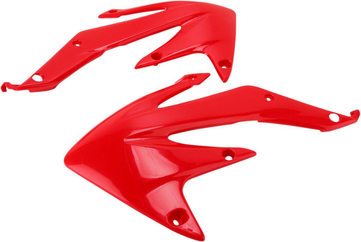 HO04634#070 - UFO Radiator Scoops - Honda CRF450X 2009-16 - Red