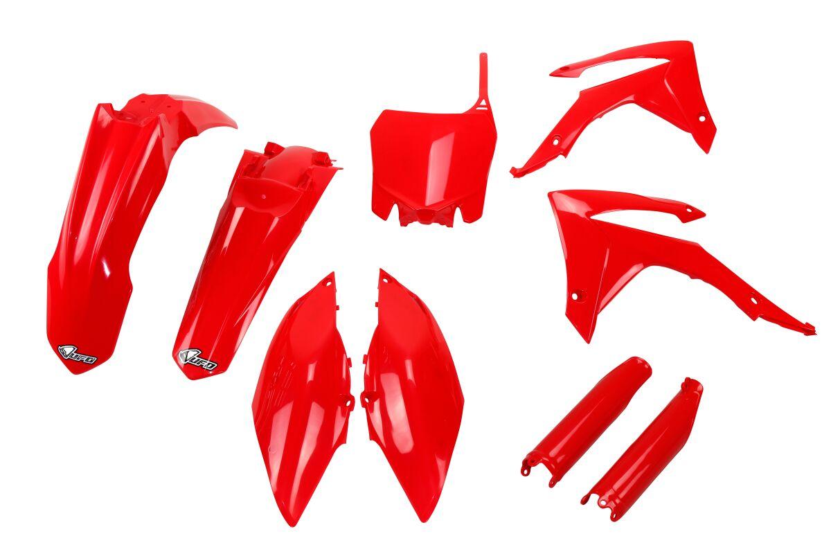 HOKIT116F@070 - UFO Full Plastics Kit - Honda CRF250R 2014-17, CRF450R 2013-16 - Red