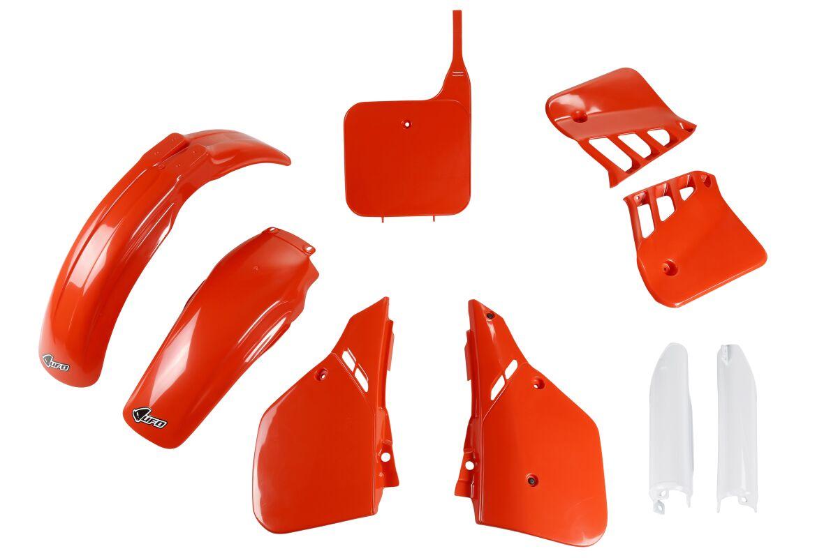 Ufo Hokit093f@999 - Full Plastics Kit - Honda Cr250 1987 - Oem