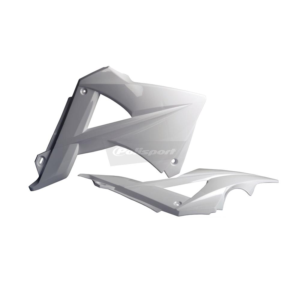 Polisport White Radiator Scoops - Gas Gas Ec/Ece/Ecf 2010-11