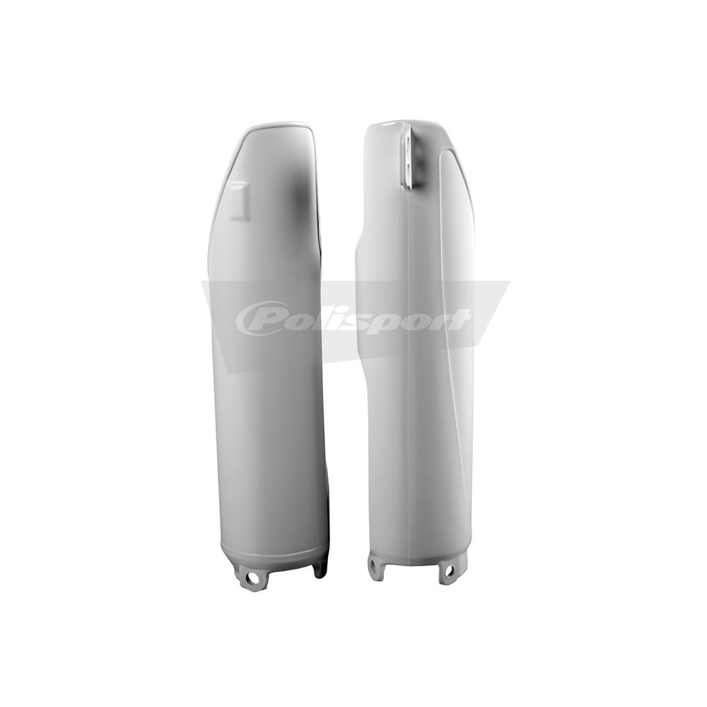 Polisport White Forks Guards - Honda Cr 125/250 1995-2003, Cr500 1995-2001