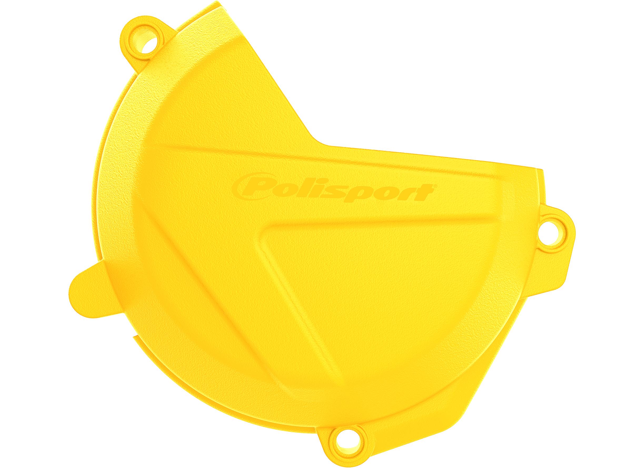 Polisport Yellow Clutch Cover Protector - Husqvarna Fc 250/350 2016-20, Fe 250/350 2017-18