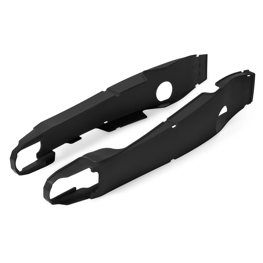 Polisport Black Swingarm Protectors - Yamaha Yz 125/250 2008-23, Yz250x 2017-23, Wrf250 2011-14, Wrf450 2009-15