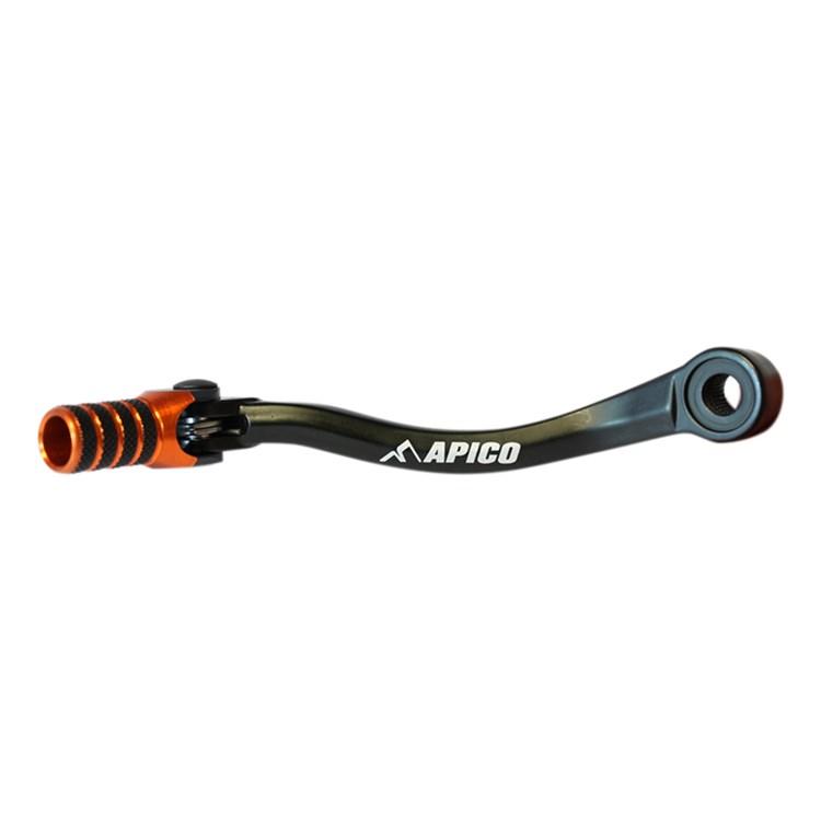 Apico Black/Orange Elite Gear Pedal - Ktm Sx 85/105 2003-17, Husqvarna Tc85 2014-17