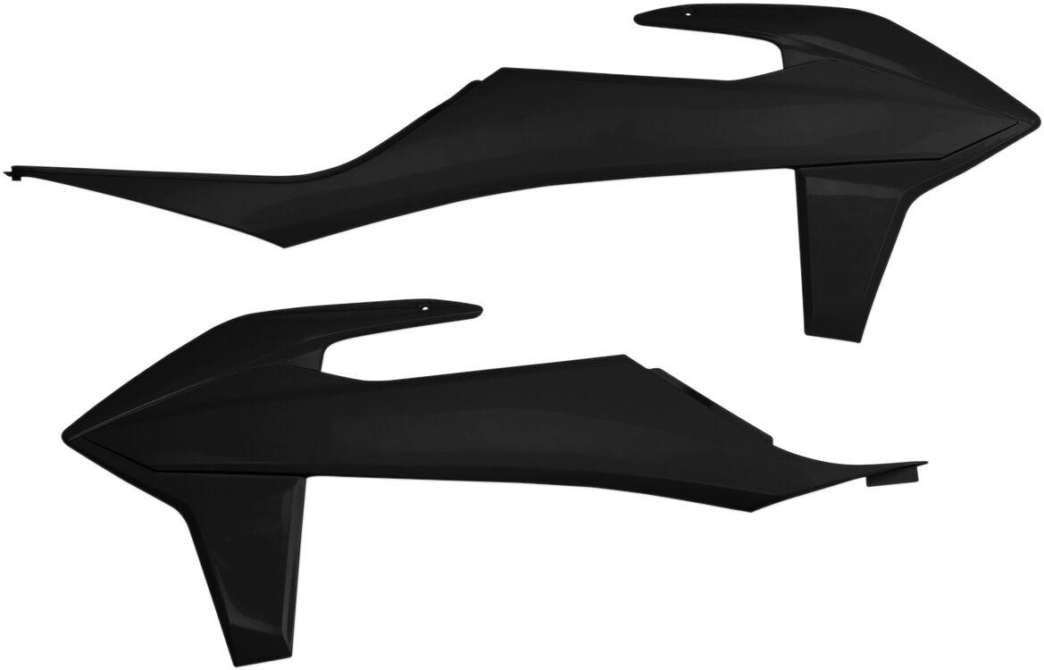 Ufo Black Kt04092#001 - Radiator Scoops - Ktm Sx 125/150/250 2019-20