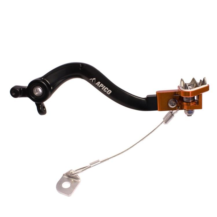 Apico Black/Orange Brake Pedal - Ktm Sx85 & Husqvarna Tc85 2018-24