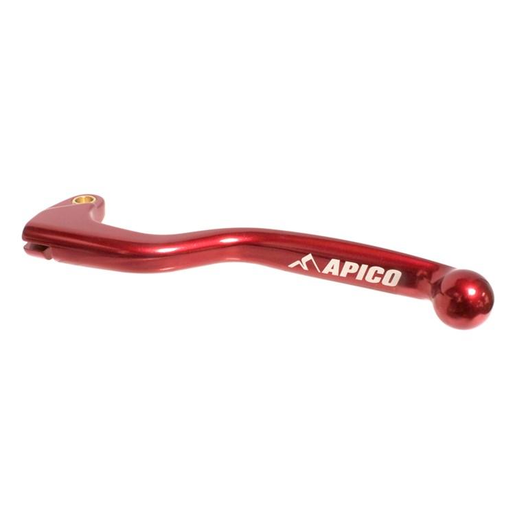 Apico Red Elite Clutch Lever - Kawasaki Kx65/85 Up To 2021, Kx125 1990-2008, Kx 250/500 1990-2004, Kxf250 2004, Suzuki Rmz 250/450 Up To 2021