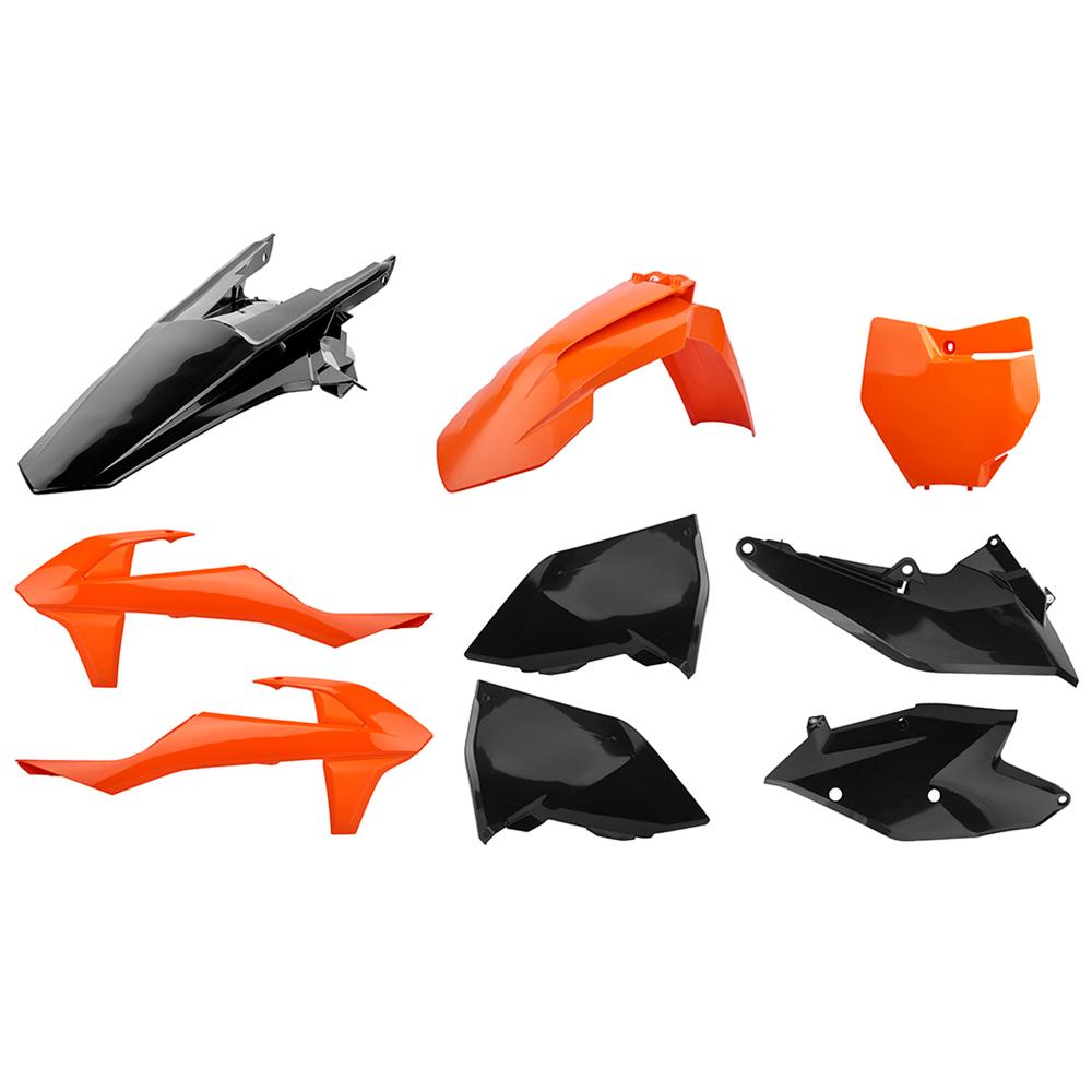 Polisport Orange/Black Plastics Kit - Ktm Sx 125/150/250 & Sxf 250/350/450 2016-18