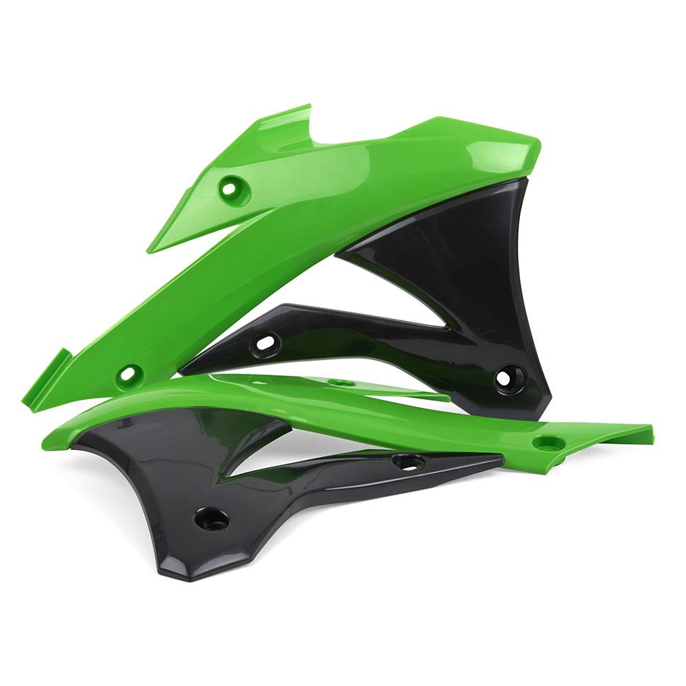 Polisport Green Radiator Scoops - Kawasaki Kx85 2014-21