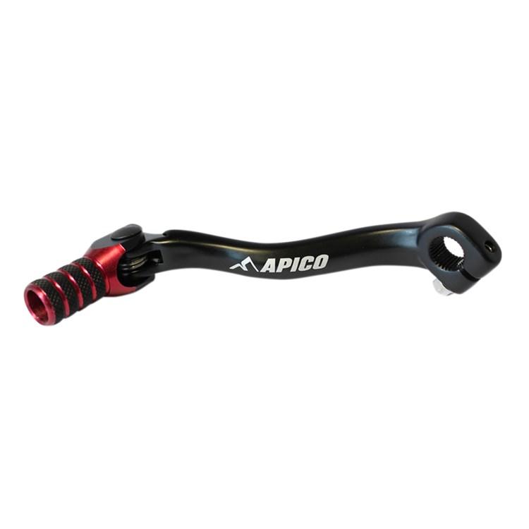 Apico Black/Red Elite Gear Pedal - Honda Crf250r 2004-09, Crf250x 2004-17