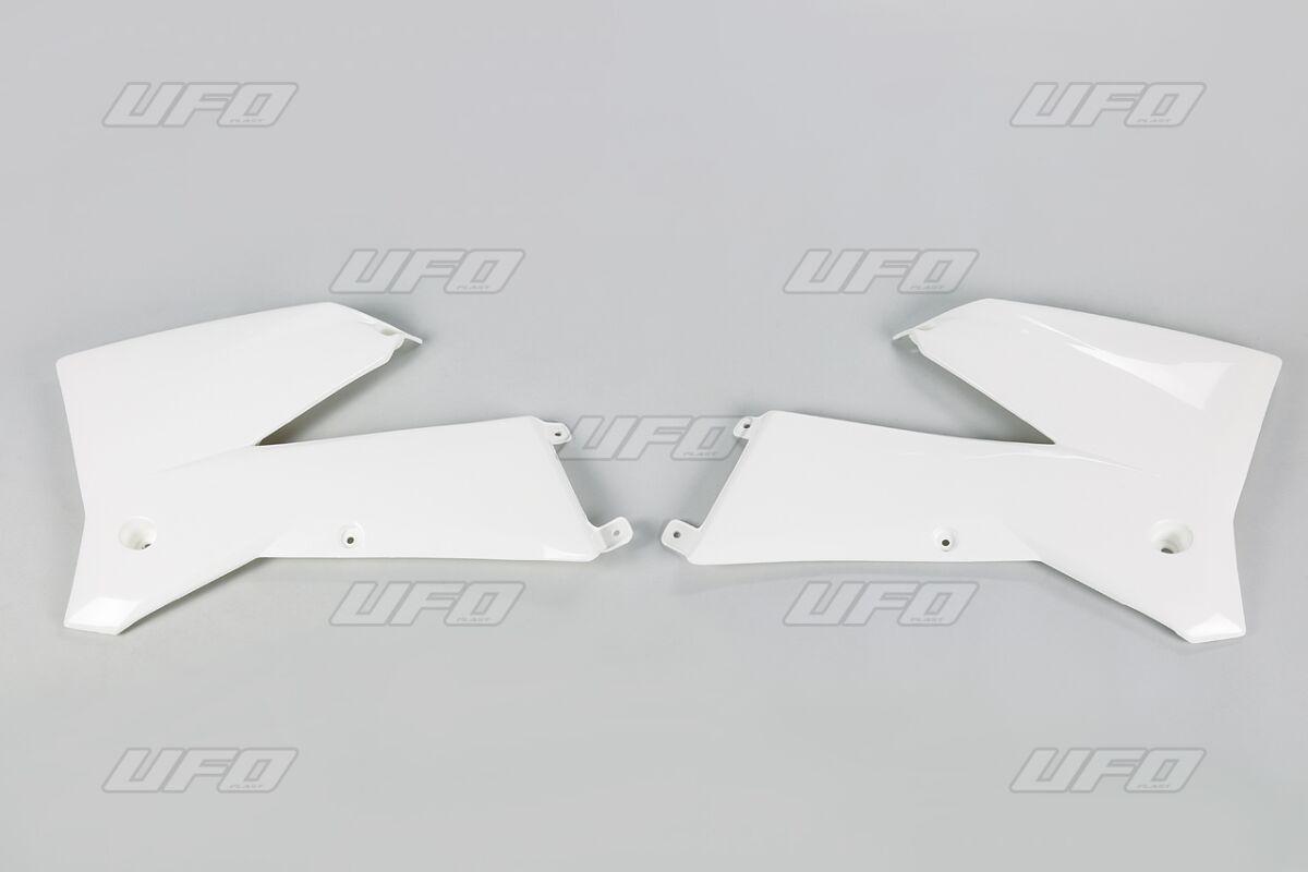 Ufo White Kt03084#047 - Radiator Scoops - Ktm Exc 125/200/250/300 2005-07