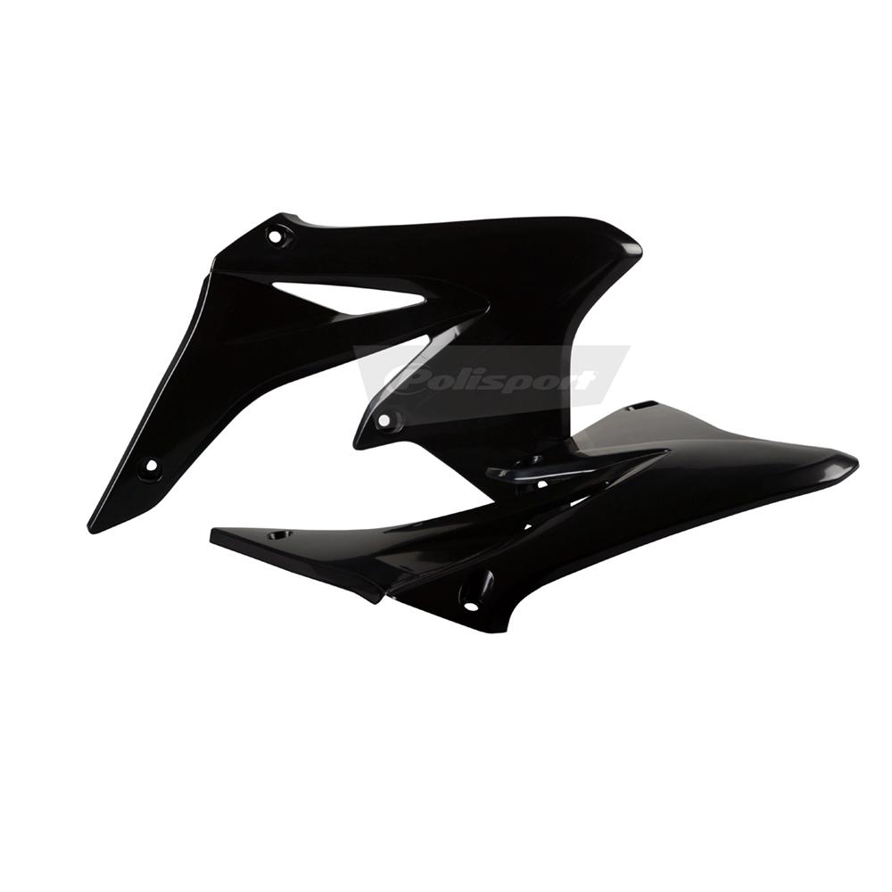 Polisport Black Radiator Scoops - Suzuki Rmz250 2010-17