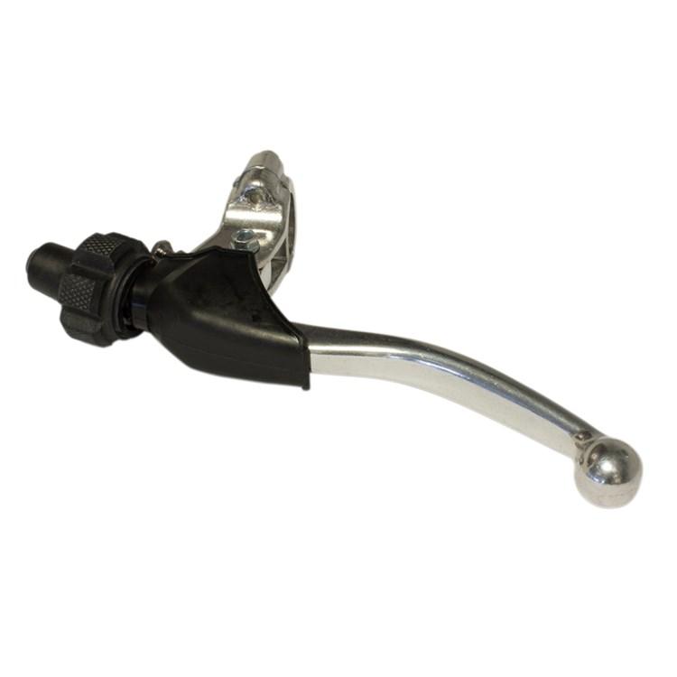 Raceline Silver Clutch Lever Assembly - Yamaha Yz65 2018-23, Yz 85/125/250 2015-23, Yzf250 2014-23, Yzf450 2010-23